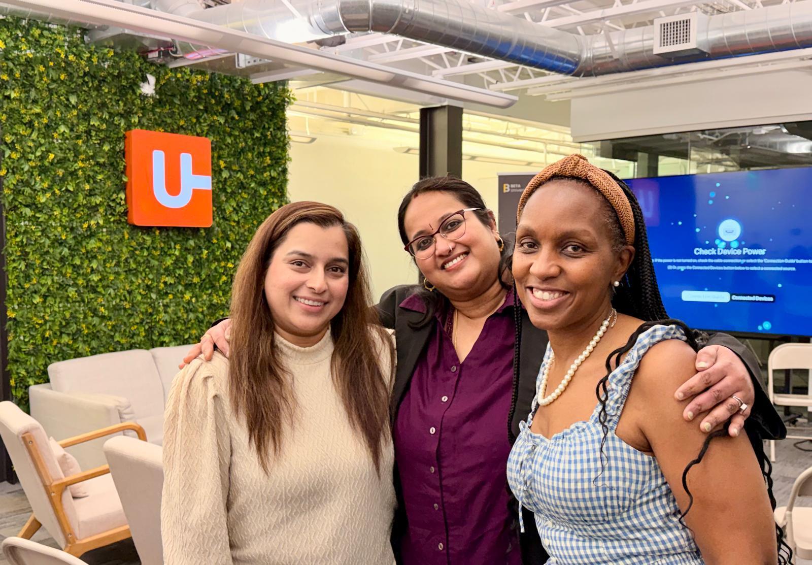 Eraina Ferguson with fellow community builders